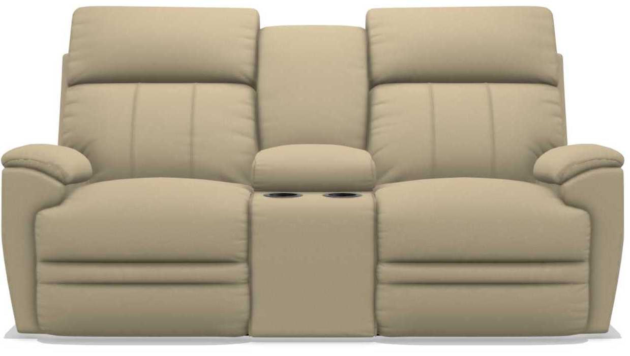 La-Z-Boy Talladega Sand Power Reclining Loveseat with Console - Sigrist Furniture (Sturgis,MI)