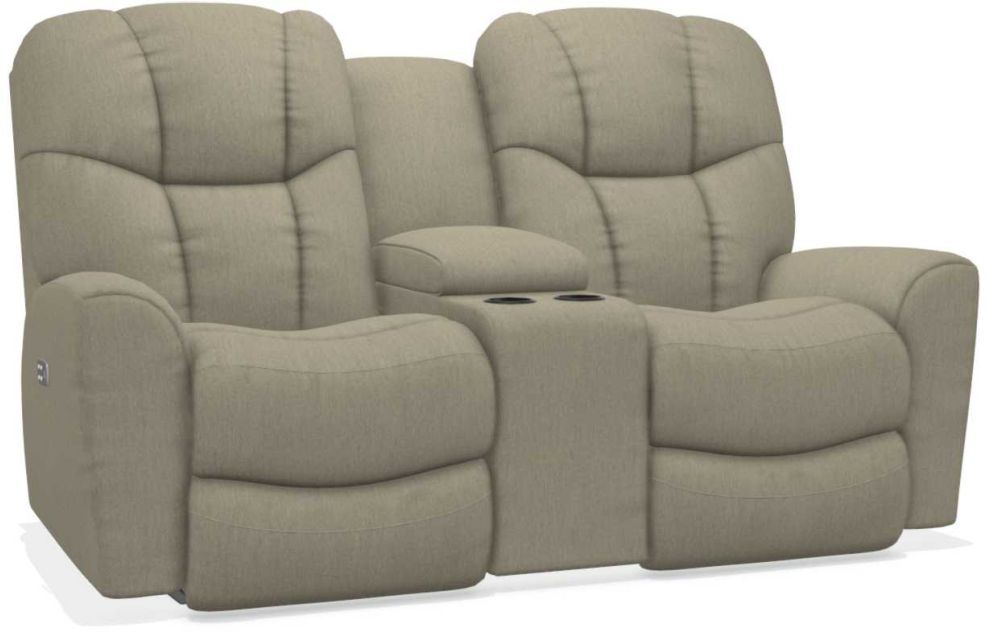 La-Z-Boy Rori Teak Power Reclining Loveseat w/ Headrest & Console - Sigrist Furniture (Sturgis,MI)