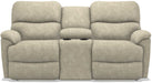 La-Z-Boy Trouper PowerRecline La-Z-Time Stucco Reclining Loveseat with Console - Sigrist Furniture (Sturgis,MI)