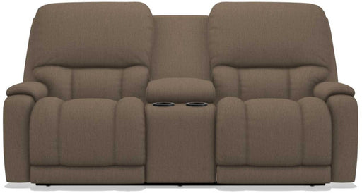 La-Z-Boy Greyson Java Power Reclining Loveseat with Headrest And Console - Sigrist Furniture (Sturgis,MI)