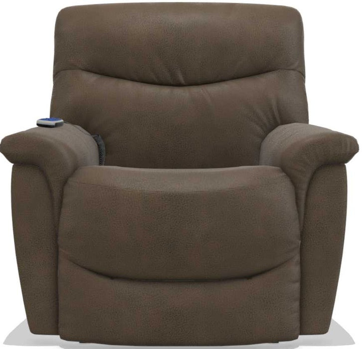 La-Z-Boy James Mink Silver Luxury-Lift Power Recliner - Sigrist Furniture (Sturgis,MI)