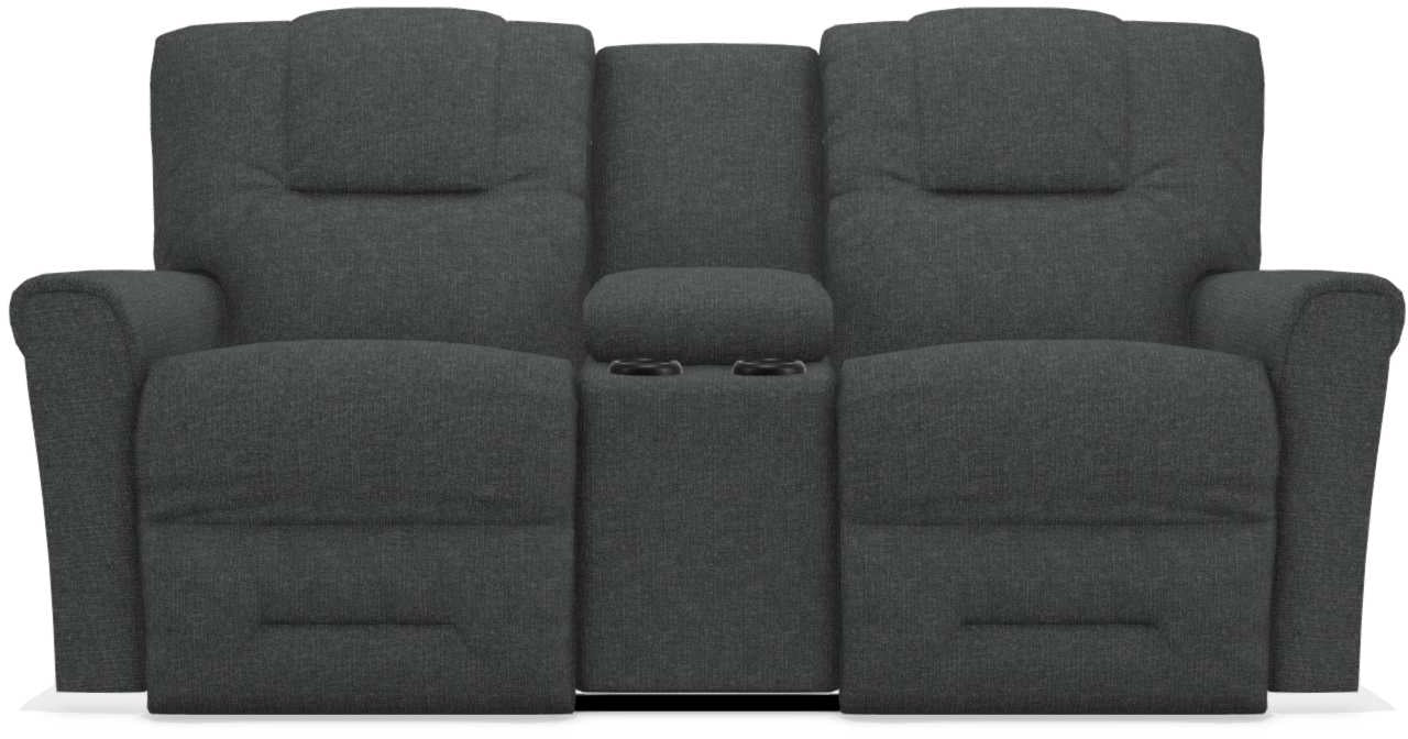 La-Z-Boy Easton Slate Power Reclining Loveseat with Headrest And Console - Sigrist Furniture (Sturgis,MI)