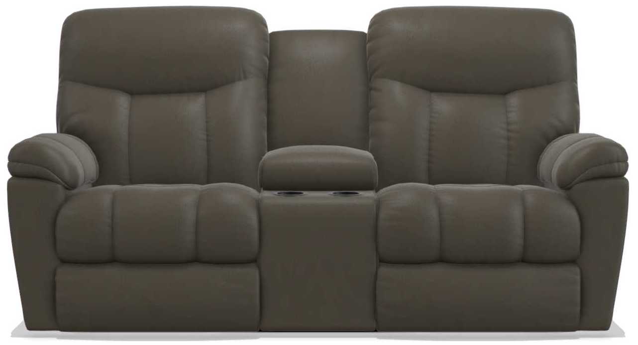 La-Z-Boy Morrison Tar Power Reclining Loveseat with Console - Sigrist Furniture (Sturgis,MI)