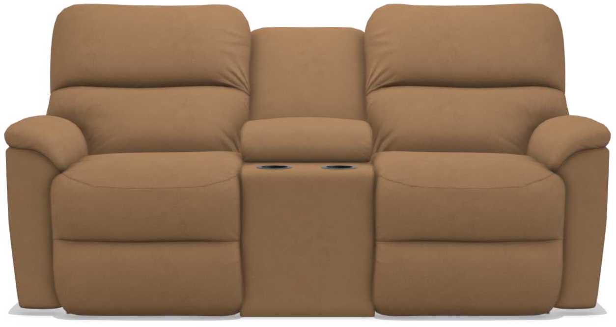 La-Z-Boy Brooks Fawn Power Reclining Loveseat with Headrest and Console