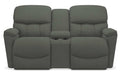 La-Z-Boy Kipling Kohl Power Reclining Loveseat With Headrest and Console - Sigrist Furniture (Sturgis,MI)