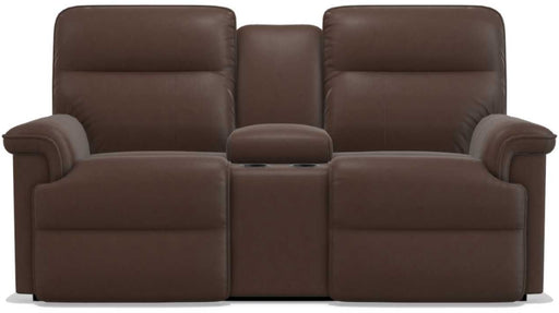 La-Z-Boy Jay PowerRecline La-Z-Time Chocolate Reclining Loveseat and Console - Sigrist Furniture (Sturgis,MI)