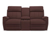 La-Z-Boy Talladega Burgundy Power Reclining Loveseat with Console - Sigrist Furniture (Sturgis,MI)