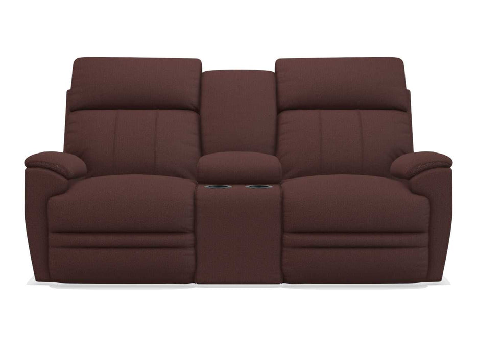 La-Z-Boy Talladega Burgundy Power Reclining Loveseat with Console - Sigrist Furniture (Sturgis,MI)