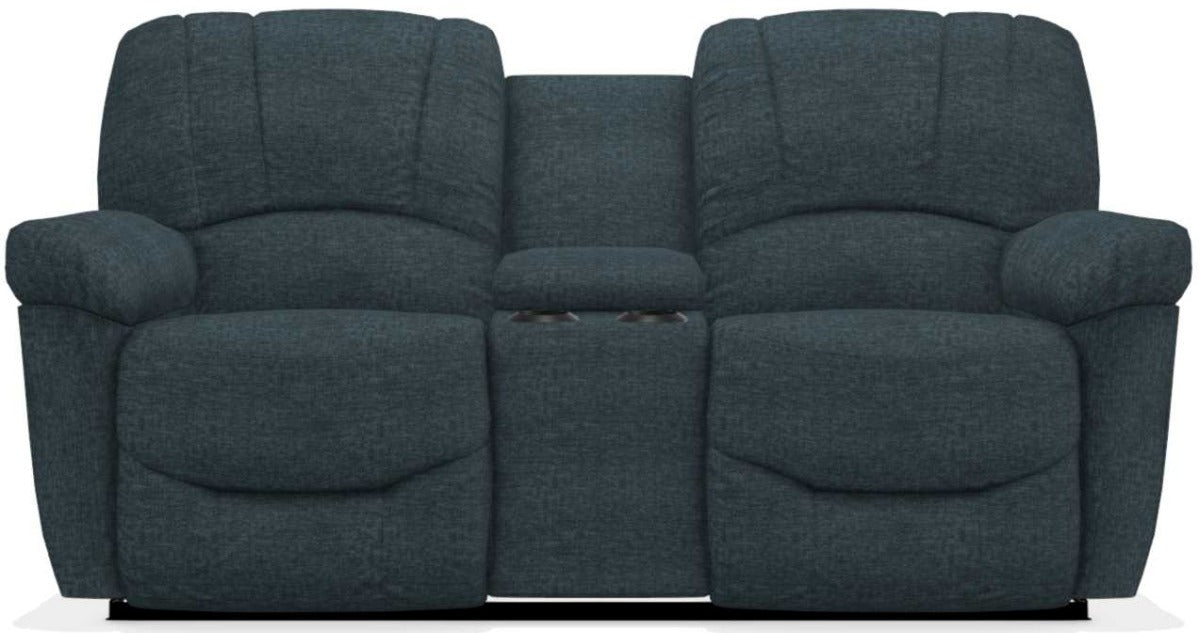 La-Z-Boy Hayes Navy La-Z-Time Power-Recline� Console Loveseat with Power Headrest - Sigrist Furniture (Sturgis,MI)