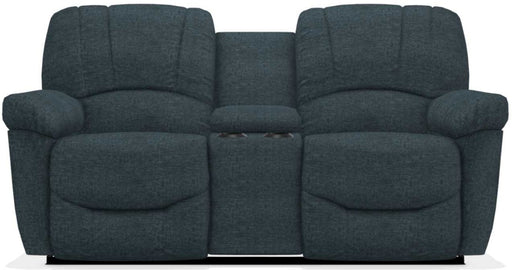 La-Z-Boy Hayes Navy La-Z-Time Power-Recline� Console Loveseat with Power Headrest - Sigrist Furniture (Sturgis,MI)