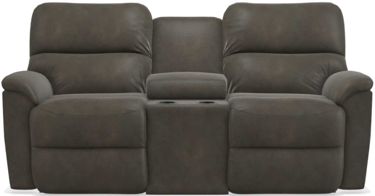 La-Z-Boy Brooks Slate Power Reclining Loveseat With Console - Sigrist Furniture (Sturgis,MI)