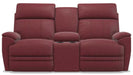 La-Z-Boy Talladega Vermillion Power Reclining Loveseat with Console - Sigrist Furniture (Sturgis,MI)