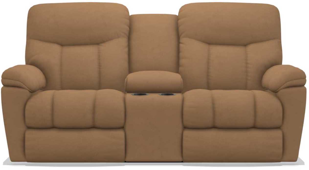 La-Z-Boy Morrison Fawn Power Reclining Loveseat with Console - Sigrist Furniture (Sturgis,MI)