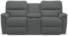 La-Z-Boy Brooks Grey Power Reclining Loveseat with Headrest and Console - Sigrist Furniture (Sturgis,MI)