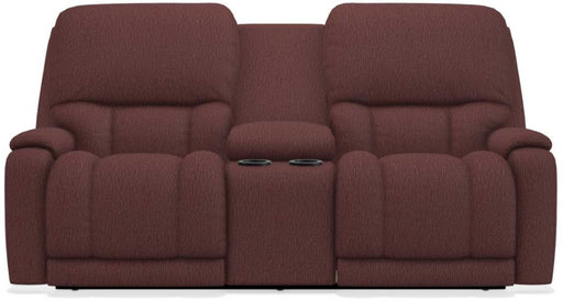 La-Z-Boy Greyson Burgundy Power Reclining Loveseat with Headrest And Console - Sigrist Furniture (Sturgis,MI)