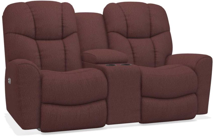 La-Z-Boy Rori Burgundy Power Reclining Loveseat w/ Headrest & Console - Sigrist Furniture (Sturgis,MI)