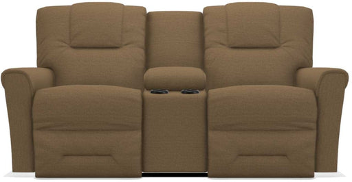 La-Z-Boy Easton PowerRecline La-Z-Time Moccasin Reclining Console Loveseat - Sigrist Furniture (Sturgis,MI)