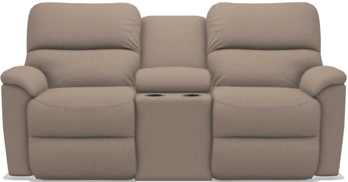 La-Z-Boy Brooks Cashmere Power Reclining Loveseat With Console