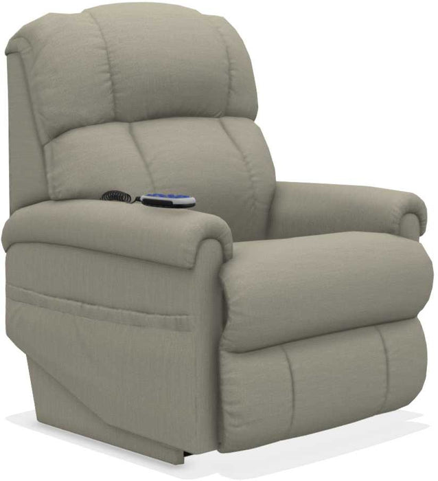 La-Z-Boy Pinnacle Platinum Linen Power Lift Recliner - Sigrist Furniture (Sturgis,MI)