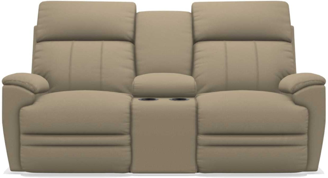 La-Z-Boy Talladega Wicker La-Z-Time Full Reclining Loveseat With Console - Sigrist Furniture (Sturgis,MI)