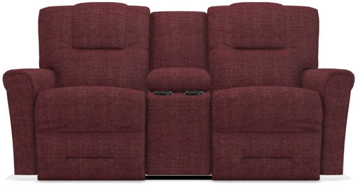 La-Z-Boy Easton PowerRecline La-Z-Time Cherry Reclining Console Loveseat - Sigrist Furniture (Sturgis,MI)