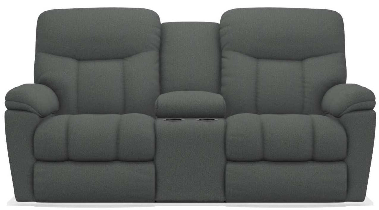 La-Z-Boy Morrison Indigo Power Reclining Loveseat with Console - Sigrist Furniture (Sturgis,MI)