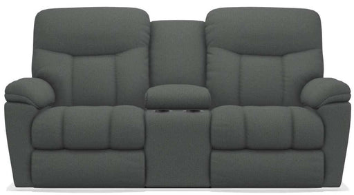 La-Z-Boy Morrison Indigo Power Reclining Loveseat with Console - Sigrist Furniture (Sturgis,MI)