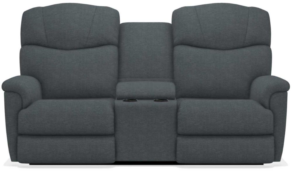 La-Z-Boy Lancer Navy Power Reclining Loveseat with Headrest and Console - Sigrist Furniture (Sturgis,MI)