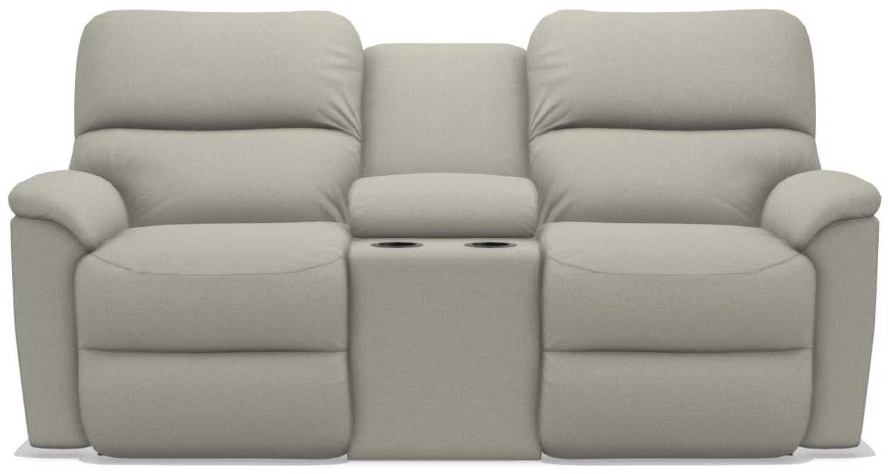 La-Z-Boy Brooks Driftwood Power Reclining Loveseat with Headrest and Console
