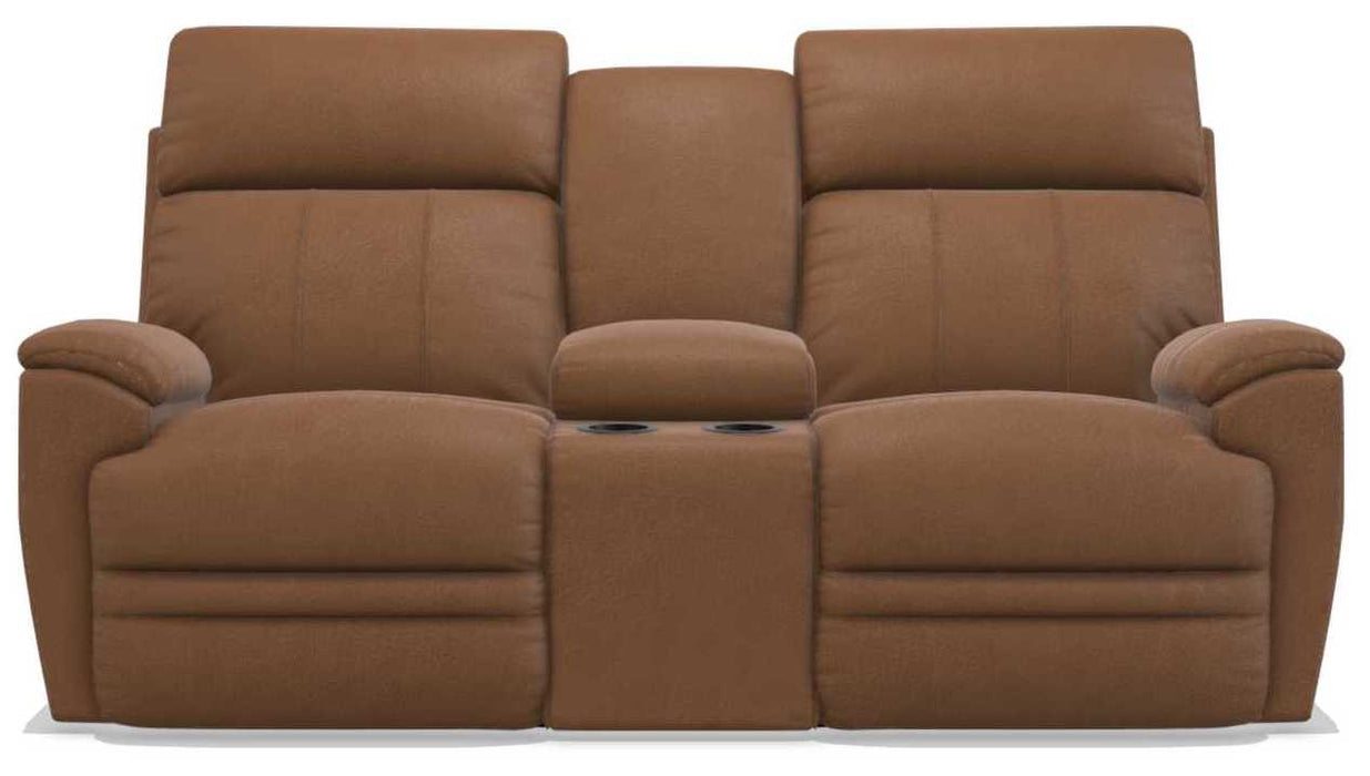 La-Z-Boy Talladega Silt Power Reclining Loveseat with Console - Sigrist Furniture (Sturgis,MI)