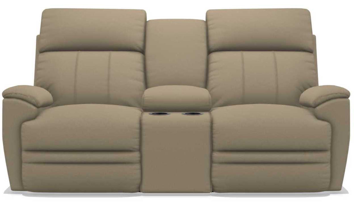 La-Z-Boy Talladega Wicker Power Reclining Loveseat with Console - Sigrist Furniture (Sturgis,MI)