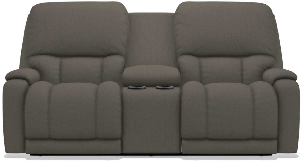 La-Z-Boy Greyson Granite Power Reclining Loveseat with Headrest And Console - Sigrist Furniture (Sturgis,MI)