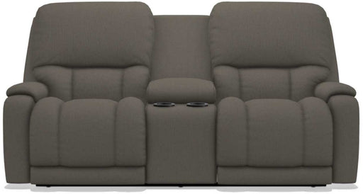 La-Z-Boy Greyson Granite Power Reclining Loveseat with Headrest And Console - Sigrist Furniture (Sturgis,MI)