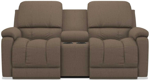 La-Z-Boy Greyson Java Power Recline La-Z-Time Full Reclining Console Loveseat - Sigrist Furniture (Sturgis,MI)