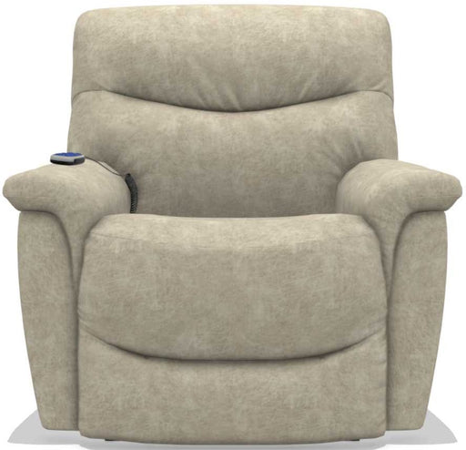 La-Z-Boy James Stucco Silver Luxury-Lift Power Recliner - Sigrist Furniture (Sturgis,MI)