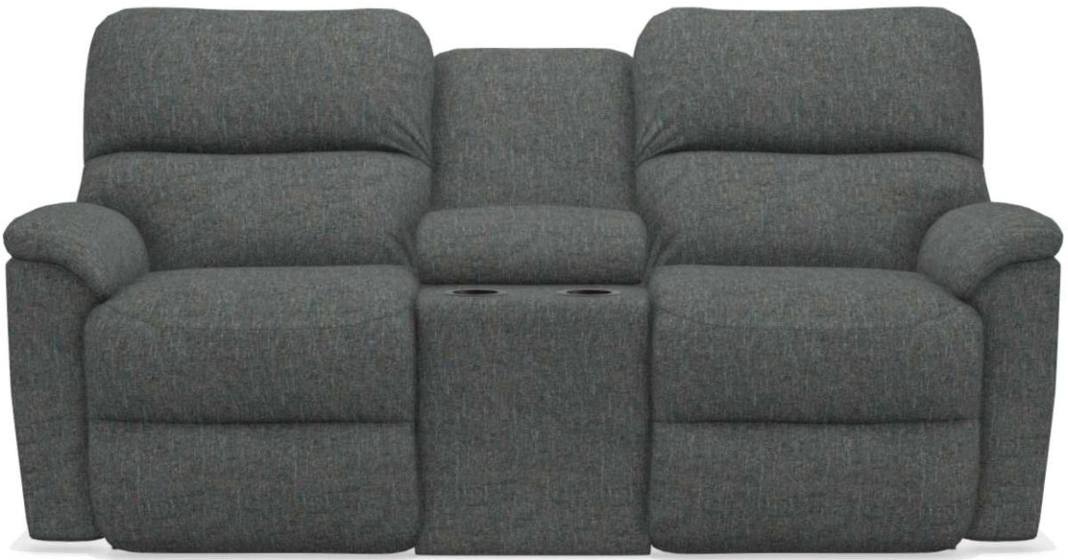 La-Z-Boy Brooks Midnight Power Reclining Loveseat With Headrest & Console