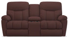 La-Z-Boy Morrison Burgundy Power Reclining Loveseat with Console - Sigrist Furniture (Sturgis,MI)