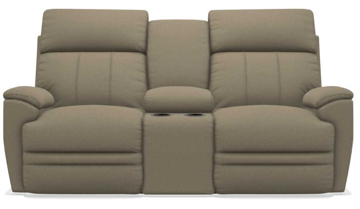 La-Z-Boy Talladega Sable Power Reclining Loveseat with Console - Sigrist Furniture (Sturgis,MI)