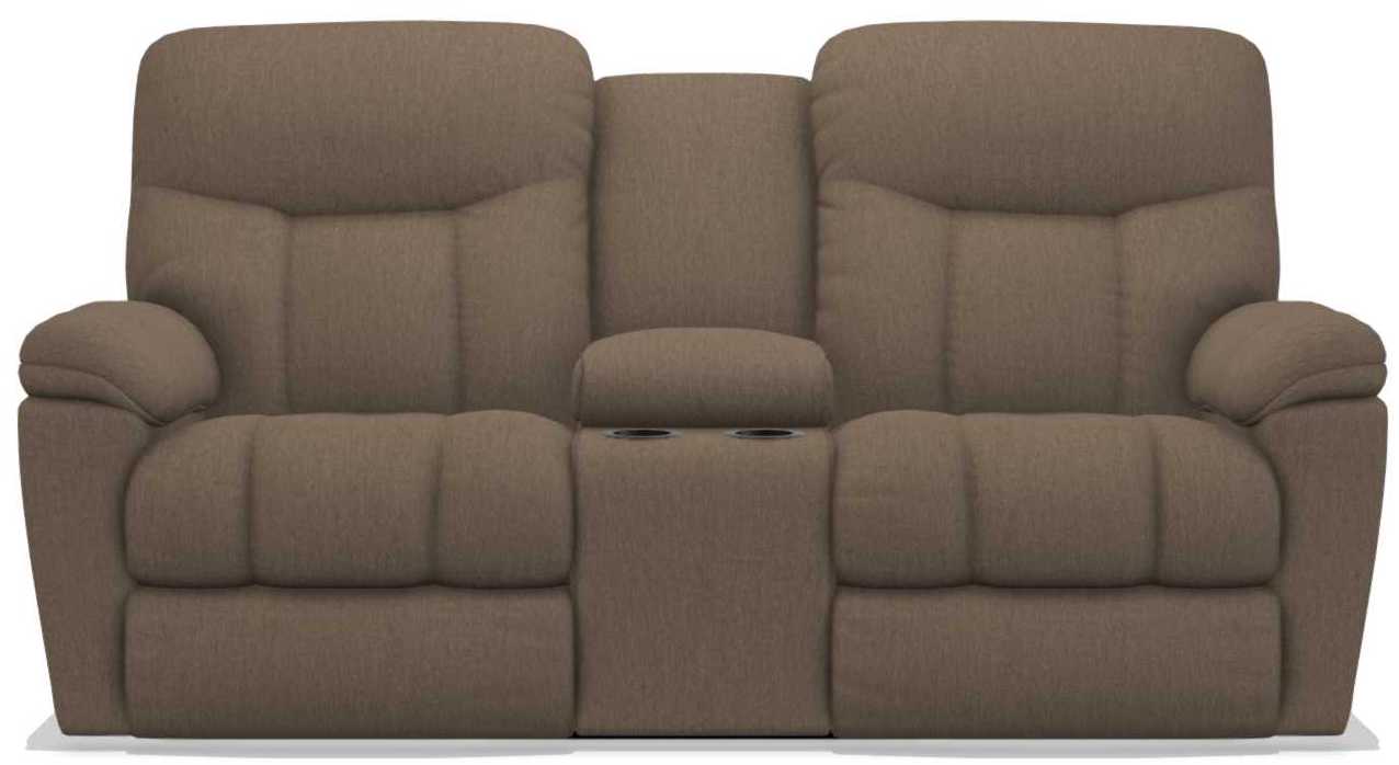 La-Z-Boy Morrison Java Power Reclining Loveseat with Console - Sigrist Furniture (Sturgis,MI)