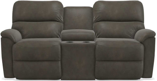 La-Z-Boy Brooks Slate Reclining Loveseat With Console - Sigrist Furniture (Sturgis,MI)