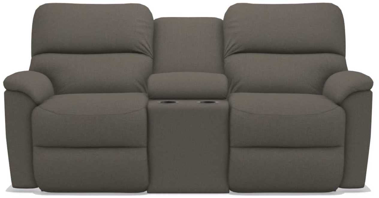 La-Z-Boy Brooks Granite Power Reclining Loveseat with Headrest and Console