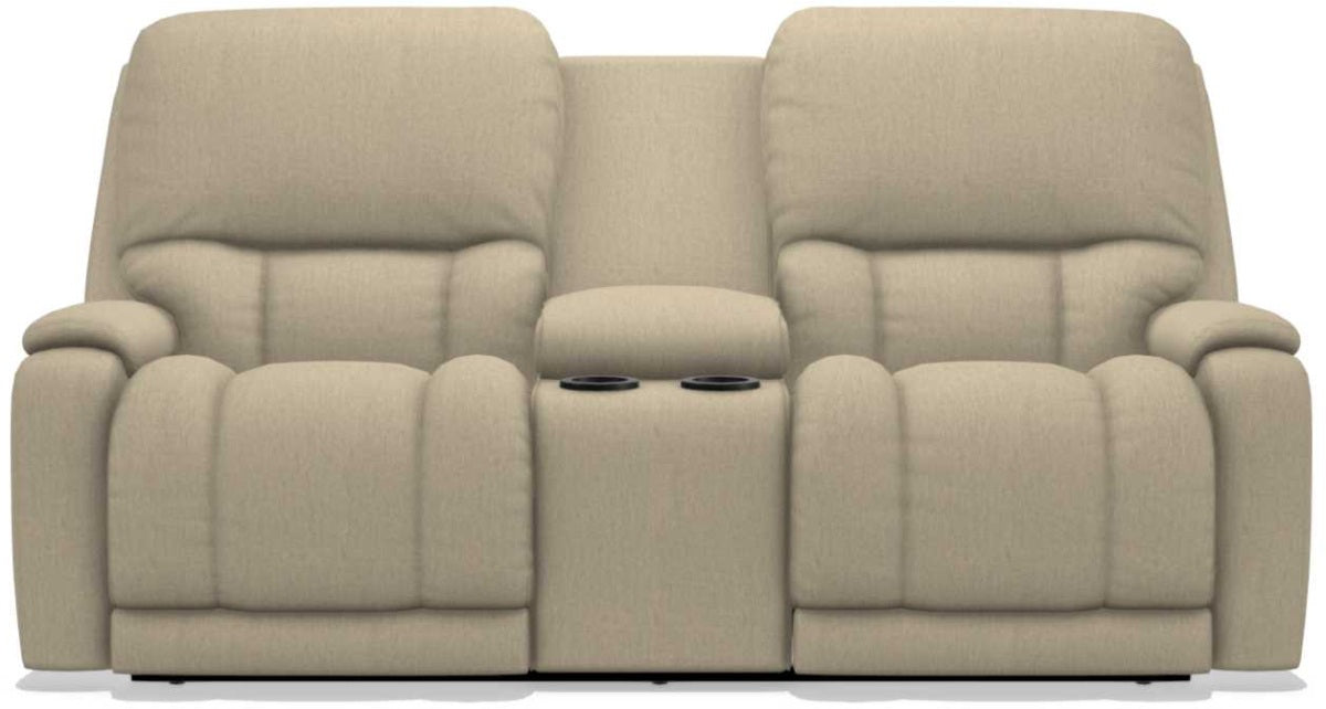 La-Z-Boy Greyson Toast Power Reclining Loveseat with Headrest And Console - Sigrist Furniture (Sturgis,MI)