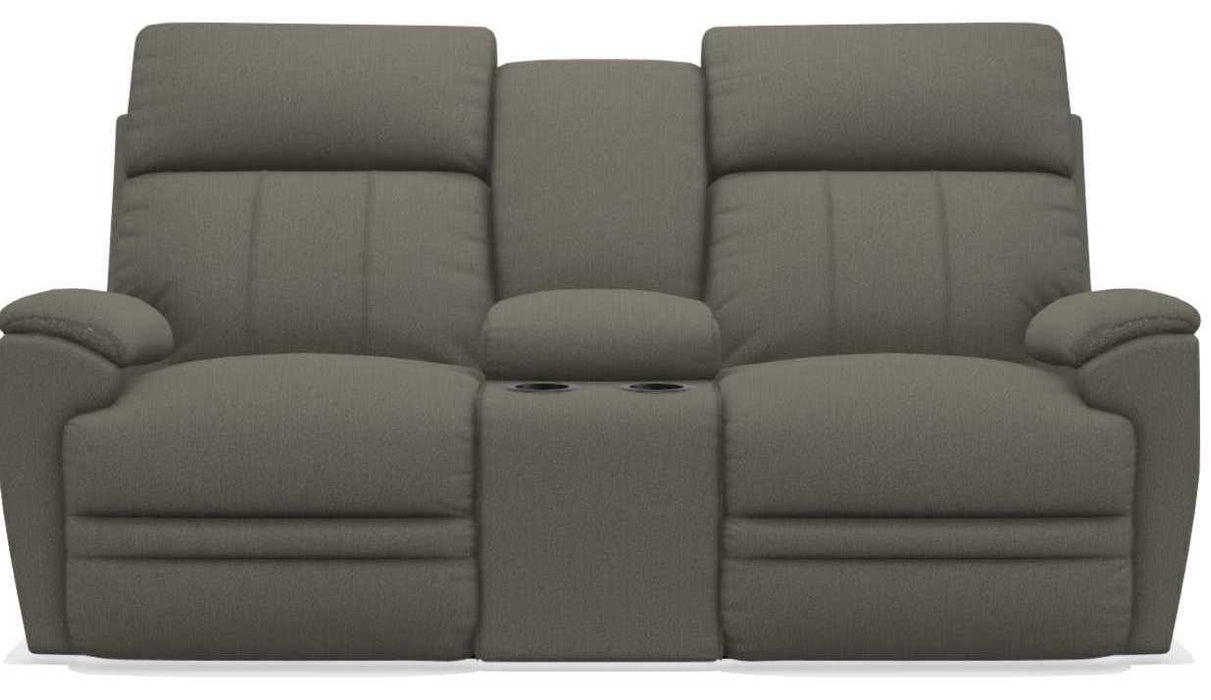 La-Z-Boy Talladega Silver Power Reclining Loveseat with Console - Sigrist Furniture (Sturgis,MI)