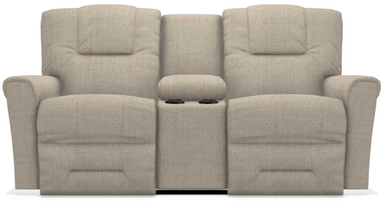 La-Z-Boy Easton Fawn Power Reclining Loveseat with Headrest And Console - Sigrist Furniture (Sturgis,MI)