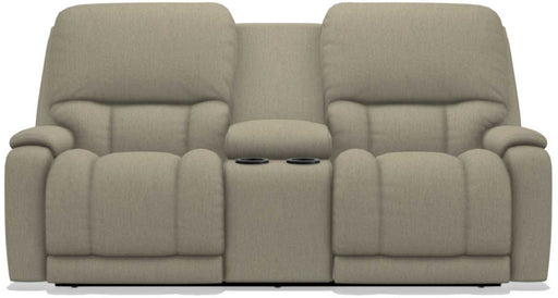 La-Z-Boy Greyson Teak Power Reclining Loveseat with Headrest And Console - Sigrist Furniture (Sturgis,MI)