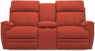 La-Z-Boy Talladega Persimmon La-Z-Time Full Reclining Loveseat With Console - Sigrist Furniture (Sturgis,MI)