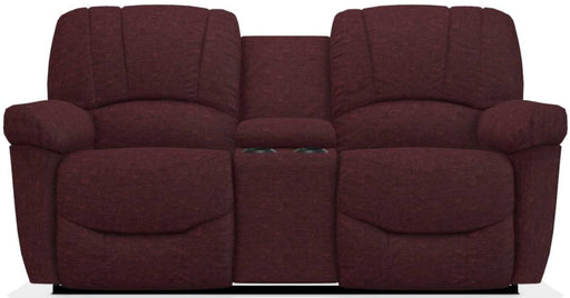 La-Z-Boy Hayes Burgundy La-Z-Time Power-Recline� Console Loveseat with Power Headrest - Sigrist Furniture (Sturgis,MI)