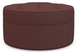 La-Z-Boy Roundabout Burgundy Ottoman - Sigrist Furniture (Sturgis,MI)