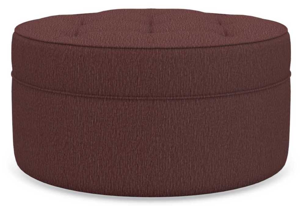 La-Z-Boy Roundabout Burgundy Ottoman - Sigrist Furniture (Sturgis,MI)