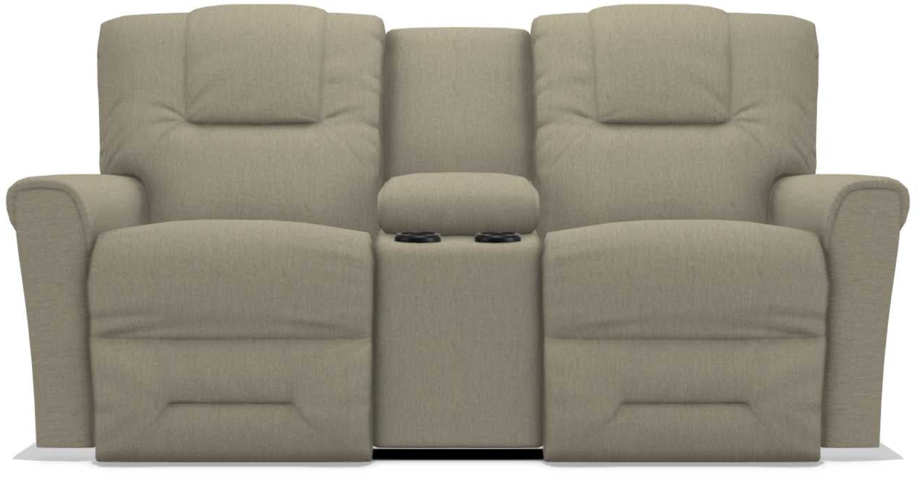 La-Z-Boy Easton Teak Power Reclining Loveseat with Headrest And Console - Sigrist Furniture (Sturgis,MI)